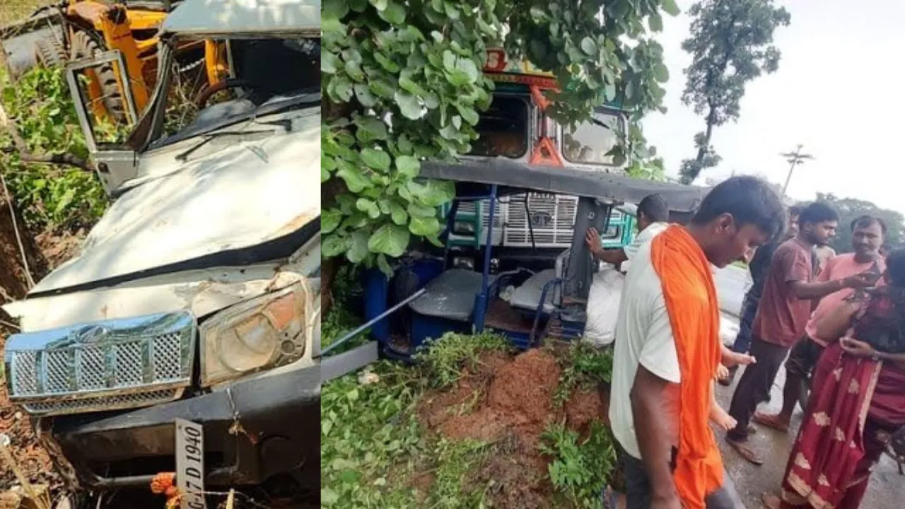 हजारीबाग में बोलेरो ने 3 को रौंदा,   तीनों की दर्दनाक मौत